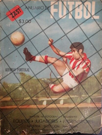 AFICHE RETRO FUTBOLISTA ALFONSO PORTUGAL 1955