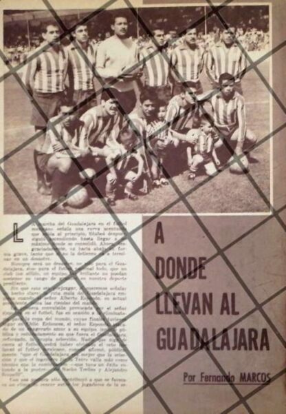 AFICHE RETRO EL CLUB CHIVAS DE GUADALAJARA 1963