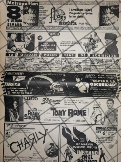 CARTELERA DE CINE RETRO 2 AGOSTO 1969 2