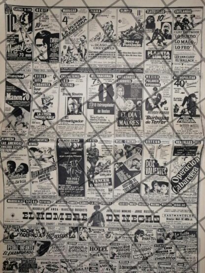 CARTELERA DE CINE RETRO 20 ABRIL 1969