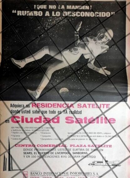 PUBLICIDAD RETRO COLONIA CIUDAD SATELITE D.F. 1969 T. POSTER 5