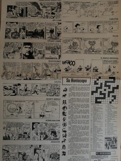 TIRA COMICA RETRO 2 AGOSTO 1969