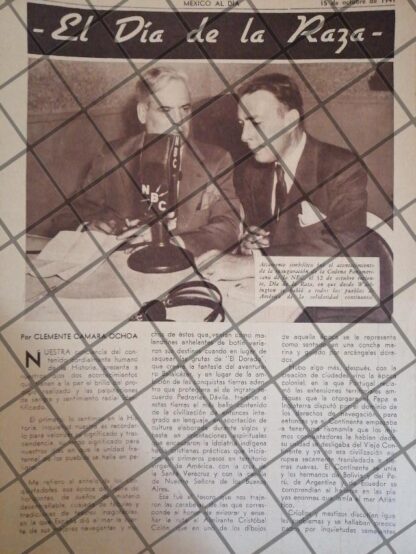 AFICHE RETRO INAUGURAN RADIO DIFUSORA N.B.C PANAMERICANA 1941