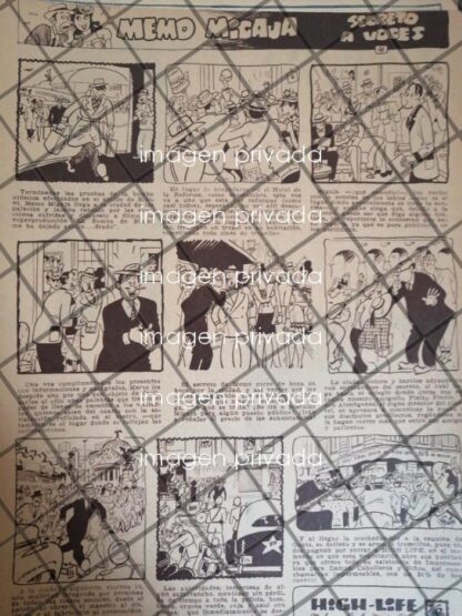 TIRA COMICA ANTIGUA MEMO MIGAJA POR GERMAN BUTZE. 1952 5