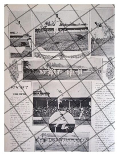 AFICHE RETRO JUEGOS EN EL HIPODROMO DE LA CONDESA 1911 *R