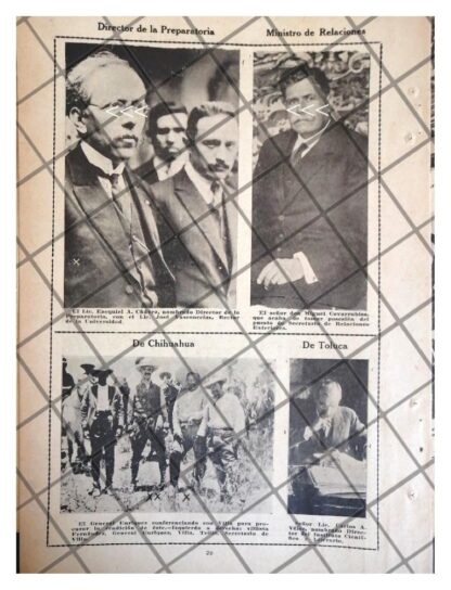 AFICHE RETRO. PROFESOR EZEQUIEL A. CHAVEZ Y OTROS 1920