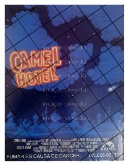 RARISIMO AFICHE RETRO PELICULA. CAMEL HOTEL /PARODIA