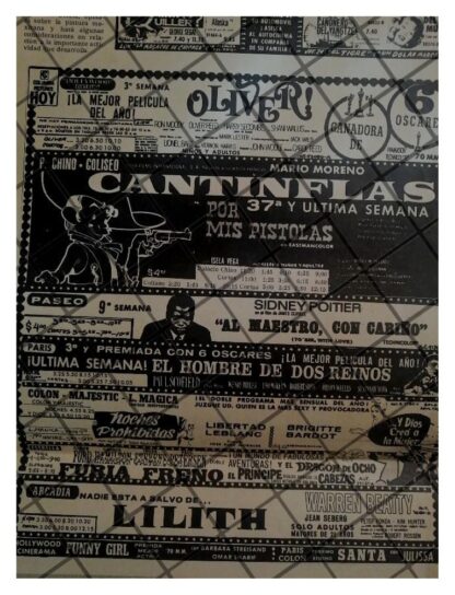 CARTELERA DE CINE RETRO 20 ABRIL 1969 - Imagen 2