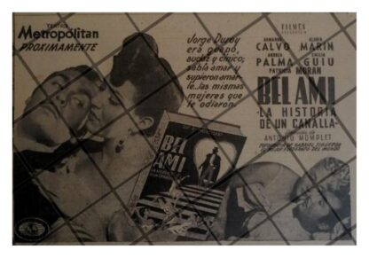 PUBLICIDAD RETRO PELICULA BEL AMI 1947. GLORIA MARIN /2