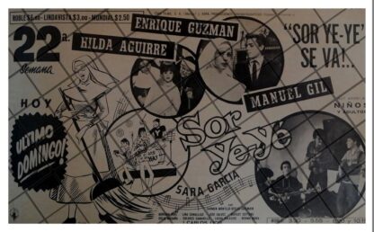 PUBLICIDAD RETRO PELICULA SOR YE YE, 1969