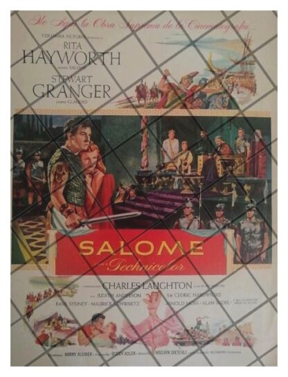 CARTEL RETRO PELICULA. SALOME RITA. HAYWORTH 1953