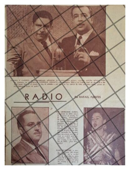 PANSON PANSECO Y RAMIRO GAMBOA EN XEQ RADIO 1952