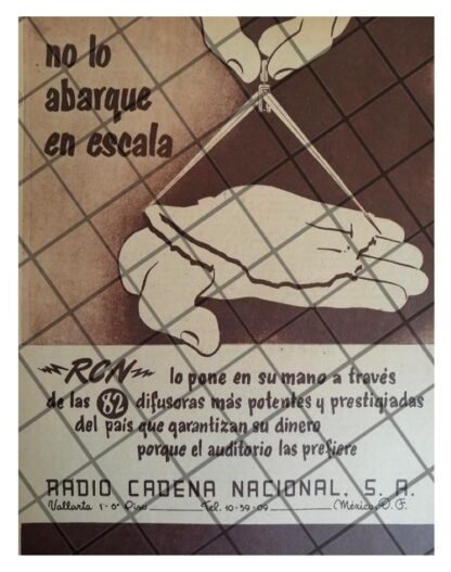 PUBLICIDAD RETRO RADIO CADENA NACIONAL 1952 6