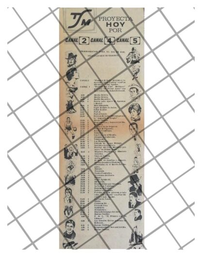 PUBLICIDAD RETRO TELESISTEMA MEXICANO 1969 MENU 10