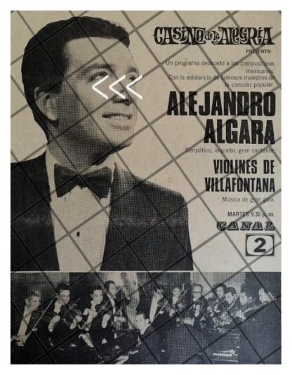 AFICHE RETRO TELEVISA. PROGRAMA CASINO DE LA ALEGRIA 69