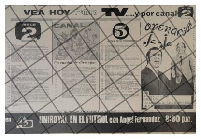 PUBLICIDAD RETRO TELEVISORA CANAL 4 OPERACION JAJA Y MAS 69