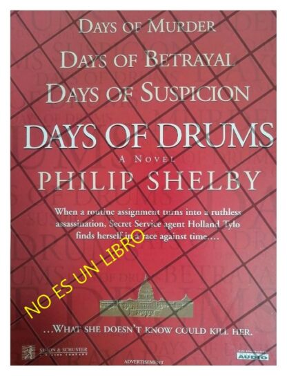 CARTEL RETRO. LANZAN LA NOVELA. DAYS OF DRUMS 1996