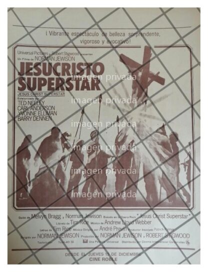 CARTEL RETRO. PELICULA JESUCRISTO SUPER ESTRELLA 1973