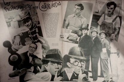 CARTEL ANTIGUO ACTORES COMEDIANTES DE HOLLYWOOD 1930