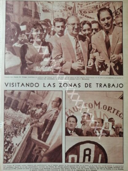 CARTEL ANTIGUO ORIGINAL DE . FAUSTO M. ORTEGA EN CAMPAÑA /PLT