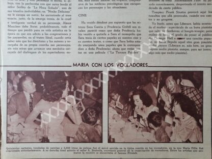 NOTAS PRENSA ANTIGUA MARIA FELIX / VARIAS NOTAS 50s - Imagen 3