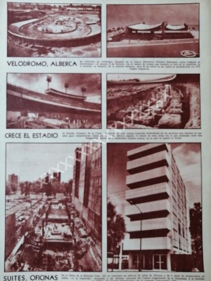 NOTA PRENSA ANTIGUA CONSTRUYEN VILLA OLIMPICA 1967