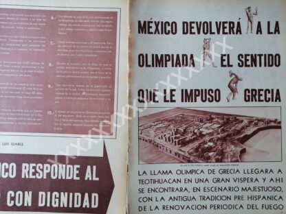 NOTA PRENSA ANTIGUA 1967 CONSTRUYEN VILLA OLIMPICA