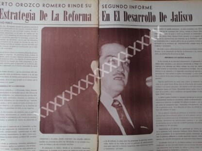 CARTEL ANTIGUO ALBERTO OROZCO ROMERO, 2DO INFORME 1973 /PLT