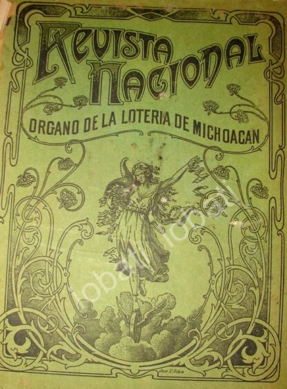 CARTEL ANTIGUO ORIGINAL DE LOTERIA DE MICHOACAN 1914 / MUY RARO - Imagen 2