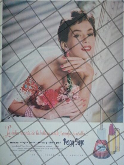 25 CARTELES PUBLICITARIOS PERFUMES FEMENINOS 1953-69 - Imagen 25