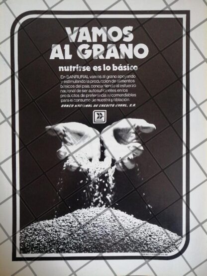 PUBLICIDAD RETRO BANCO NACIONAL DE CREDITO RURAL 1980 175