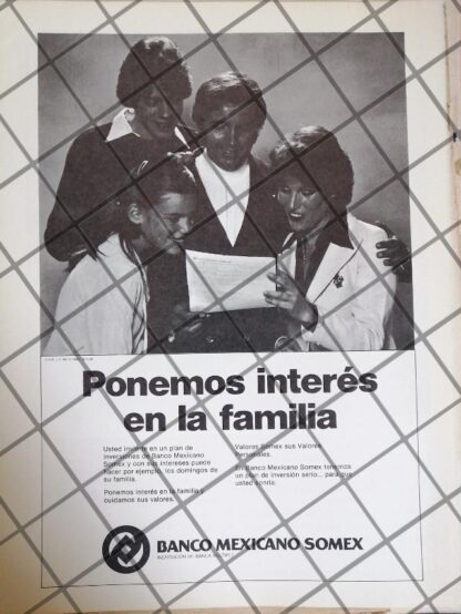 PUBLICIDAD RETRO BANCO BANCO SOMEX 1980 /174