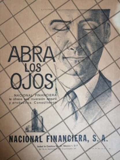 PUBLICIDAD RETRO BANCO NACIONAL FINANCIERA 1970