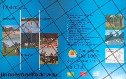 AFICHE RETRO CLUB CAMPESTRE DEL LAGO MONTERREY 80s /POSTER