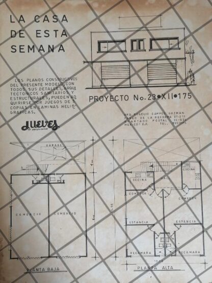 PUBLICIDAD RETRO ARQUITECTO ROGELIO CAMPOS GUZMAN 1969 2