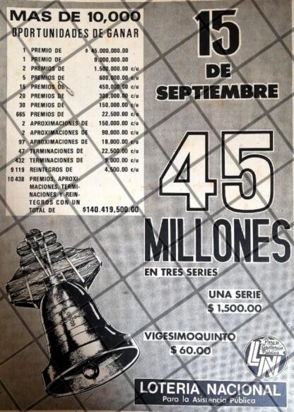 PUBLICIDAD ANTIGUA LOTERIA NACIONAL 1973 /203