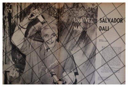 AFICHE RETRO ENTREVISTA A SALVADOR DALI 1961