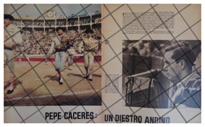 AFICHE RETRO EL TORERO PEPE CACERES 1963