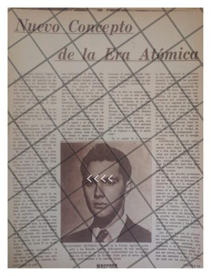 AFICHE RETRO MANUEL DE LA FUENTE AGUILAR ETC 1953