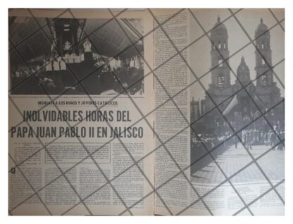 AFICHE RETRO EL PAPA JUAN PABLO EN JALISCO 1979