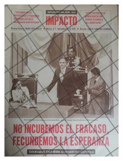 AFICHE POLITICO RETRO. BEATRIZ PAREDEZ, LOPEZ PORTILLO 1979