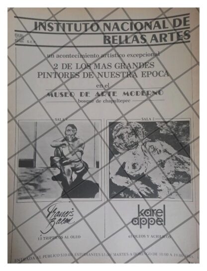 AFICHE RETRO BELLAS ARTES EXPONE KAREL OPEL 1977