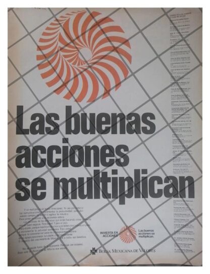 AFICHE RETRO BOLSA MEXICANA DE VALORES 1979 /4