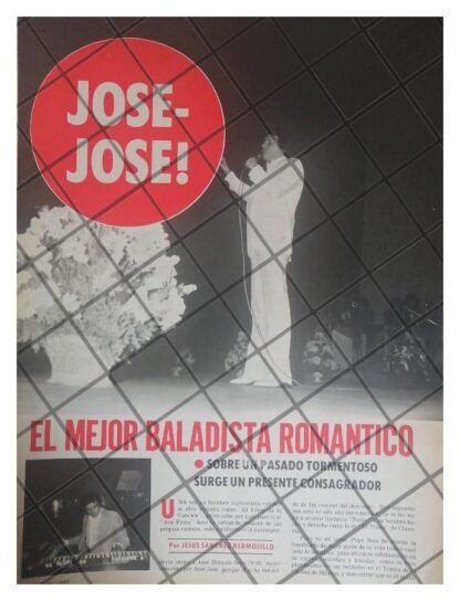 AFICHE RETRO TRIUNFA JOSE JOSE 1977