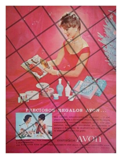 CARTEL PUBLICITARIO RETRO COSMETICOS AVON 1960 /28