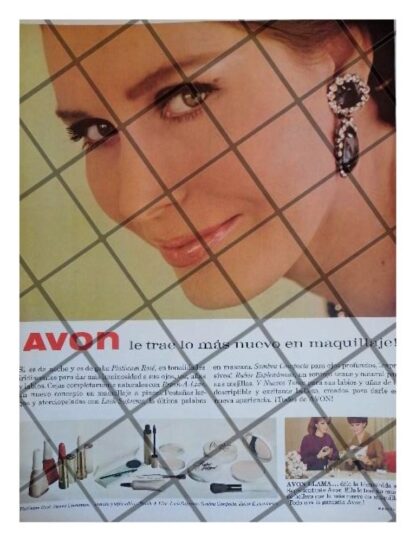 CARTEL PUBLICITARIO RETRO COSMETICOS AVON 1967 /23