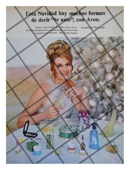 CARTEL PUBLICITARIO RETRO COSMETICOS AVON 1969 /22