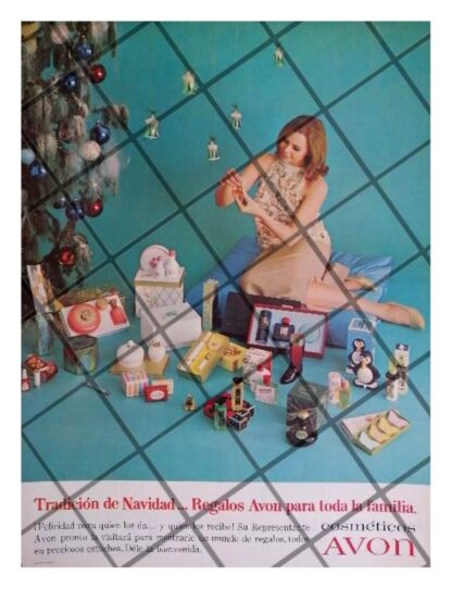 CARTEL PUBLICITARIO RETRO COSMETICOS AVON 1967 /20