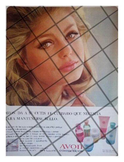 CARTEL PUBLICITARIO RETRO COSMETICOS AVON 1969 /17