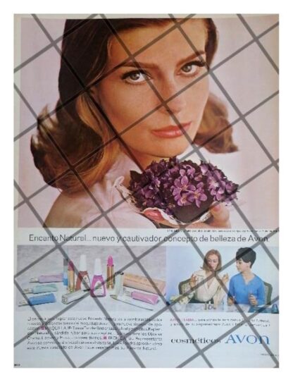 CARTEL PUBLICITARIO RETRO COSMETICOS AVON 1965 /13